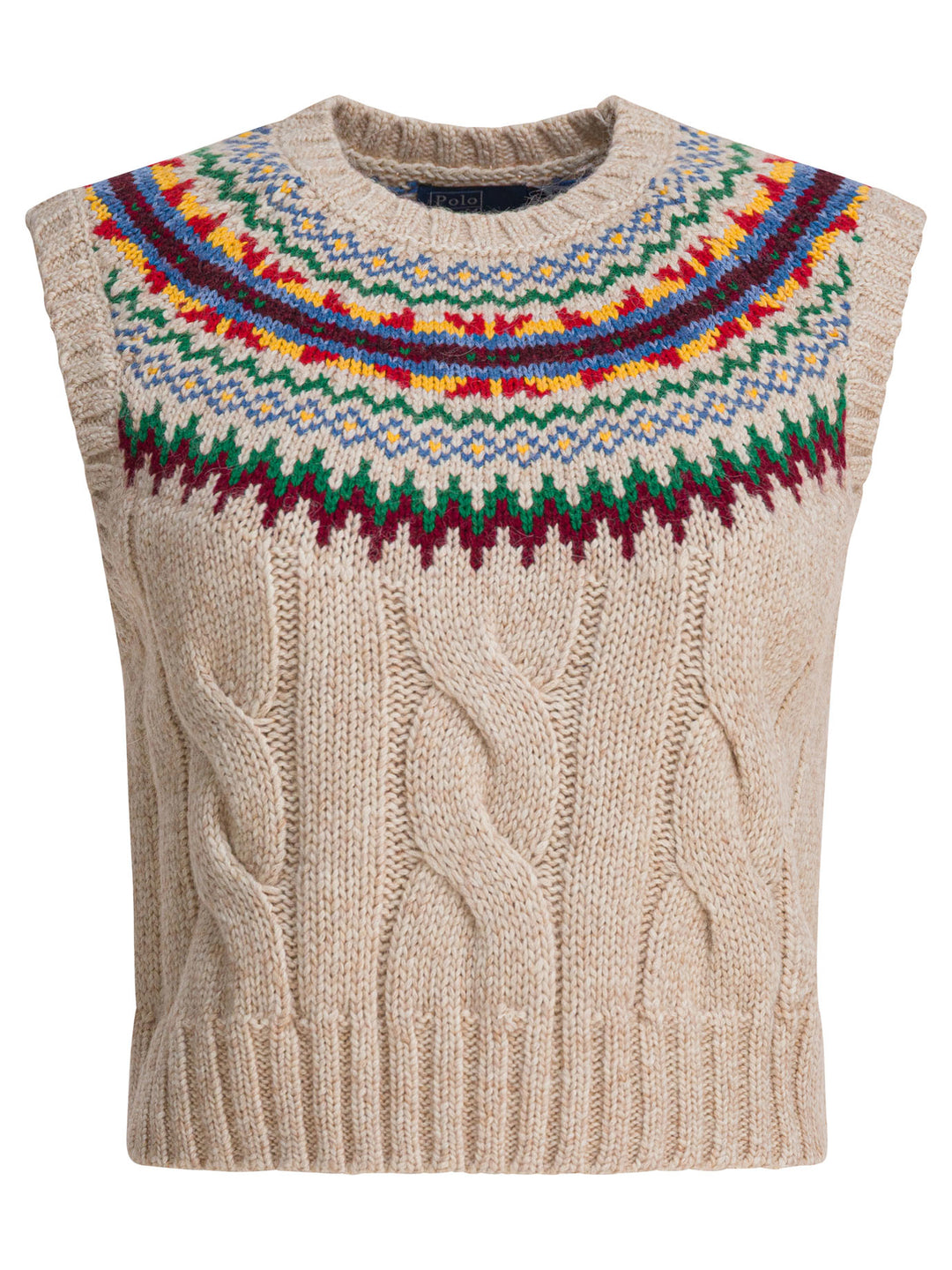 Polo Ralph Lauren Fair Isle Knit Vest Knitwear - Beige | fbd46dd923993d042dbf8c1073595bd1c89a52d8
