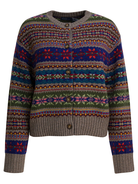 Fair Isle Knitwear Beige