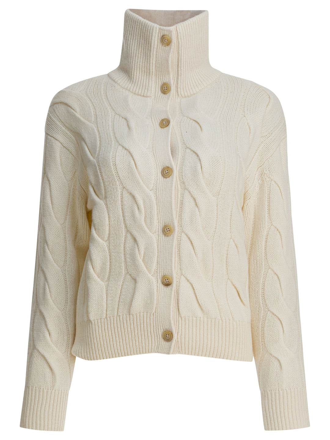 Polo Ralph Lauren Cardigan In Cashmere Knitwear - White | 789dc4d23fc904d6fa276d936a6958bc99f15044