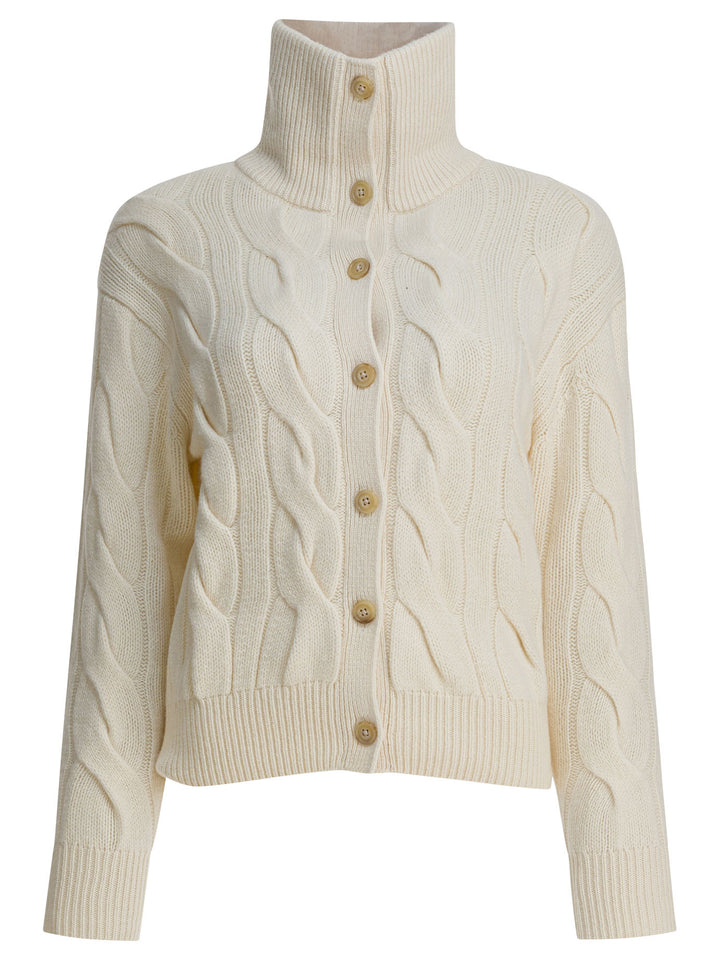 Polo Ralph Lauren Cardigan In Cashmere Knitwear - White | 789dc4d23fc904d6fa276d936a6958bc99f15044