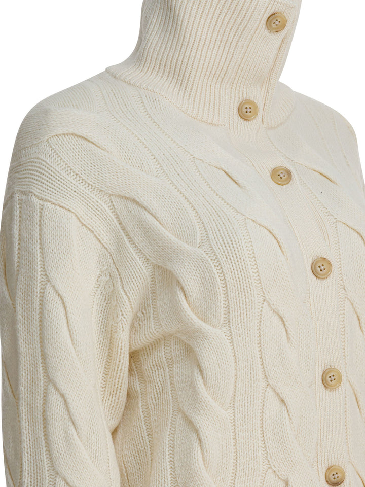 Polo Ralph Lauren Cardigan In Cashmere Knitwear - White | 6d9e8a23b90acfb715f0ad8b1f34716adcfbb443