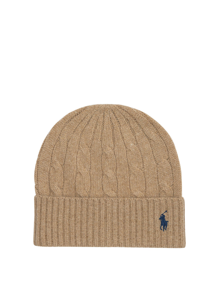Polo Ralph Lauren Wool Beanie Hats - Beige | 7bc122da86b1cc4458c51aed2975054f27d10b9e