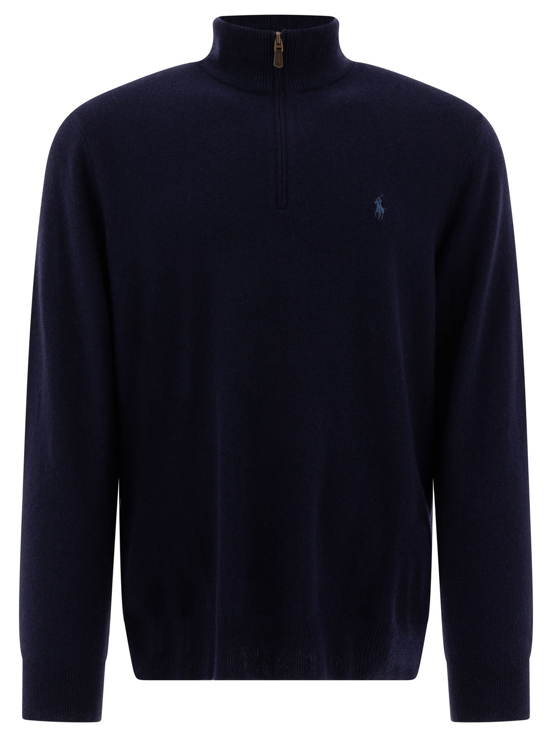 Polo Ralph Lauren Wool Half-Zip Sweater Knitwear - Blue | 4dc4cb71a5588381818eda1339845da08441ea6c