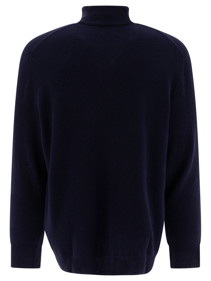 Polo Ralph Lauren Wool Half-Zip Sweater Knitwear - Blue | 801cd017c804b38cb378655b43b0142ef0021b08