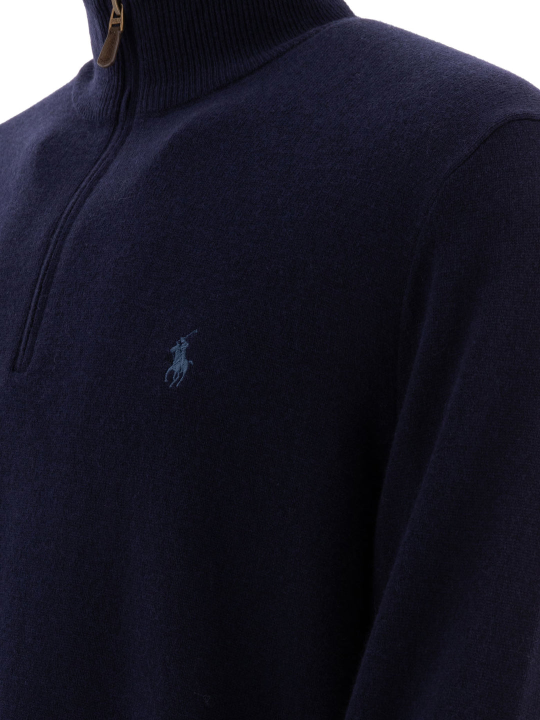 Polo Ralph Lauren Wool Half-Zip Sweater Knitwear - Blue | aac683346d198f3e1181d5564b2c23a2d25762d0