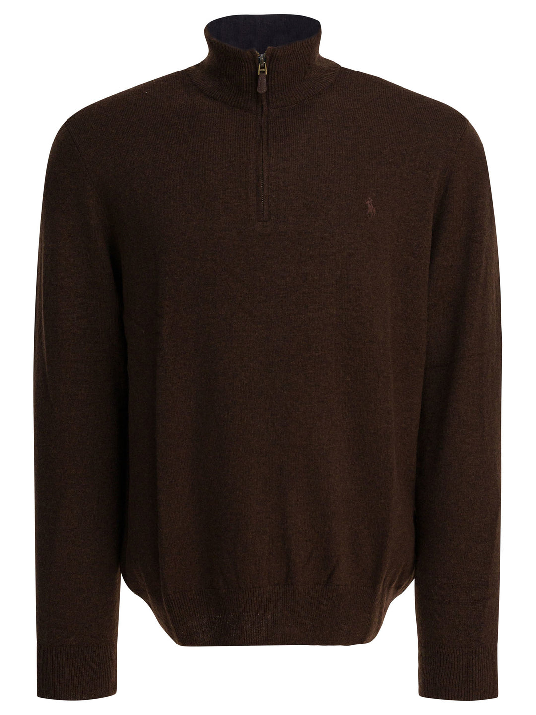 Polo Ralph Lauren Wool Sweater With Zipper Knitwear - Brown | c4f1a7a2657525393abdad49e4eebf23af4b6ef5