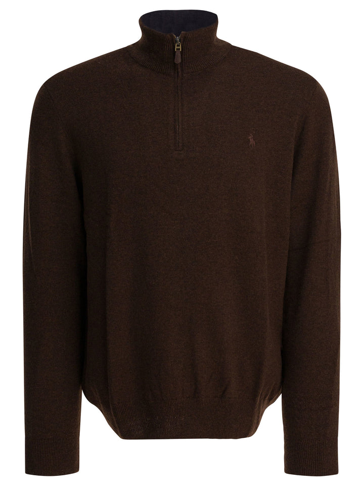 Polo Ralph Lauren Wool Sweater With Zipper Knitwear - Brown | c4f1a7a2657525393abdad49e4eebf23af4b6ef5