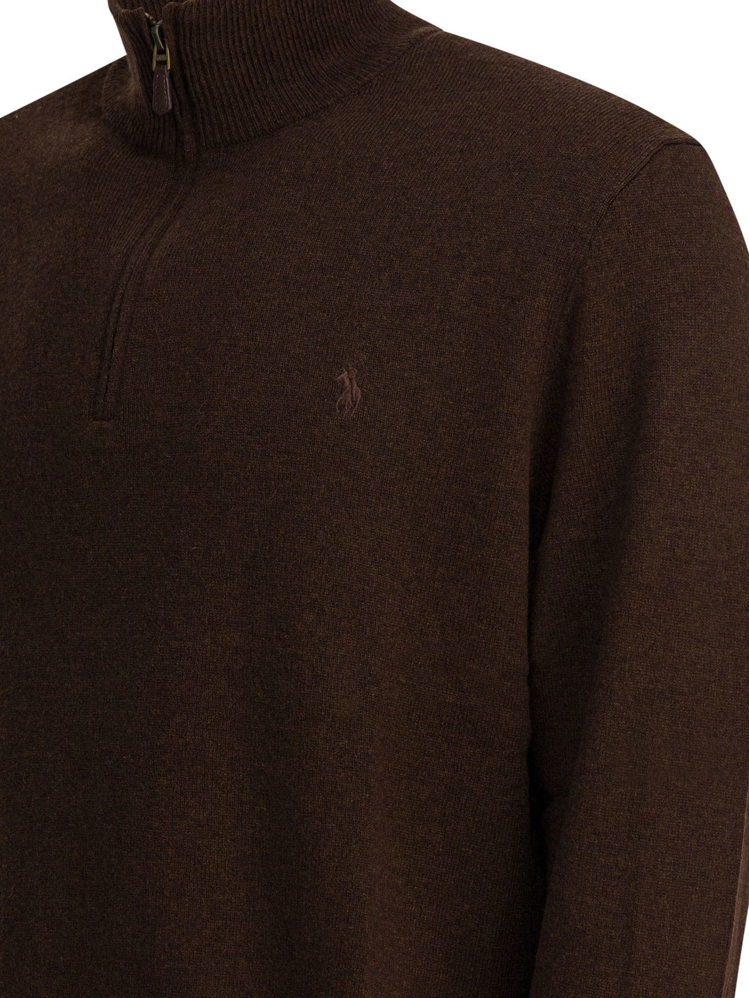 Polo Ralph Lauren Wool Sweater With Zipper Knitwear - Brown | ca10b753d4d2ad0b717ece56a5d0fa7849d508cc