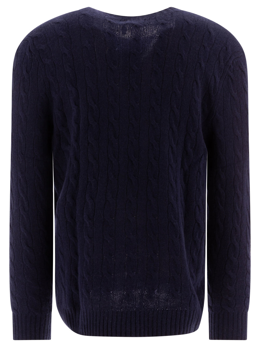 Polo Ralph Lauren Wool And Cashmere Crewneck Sweater With Logo Knitwear - Blue | 4da0a162e9e3a3698962ef3142825f120e0aa8cb