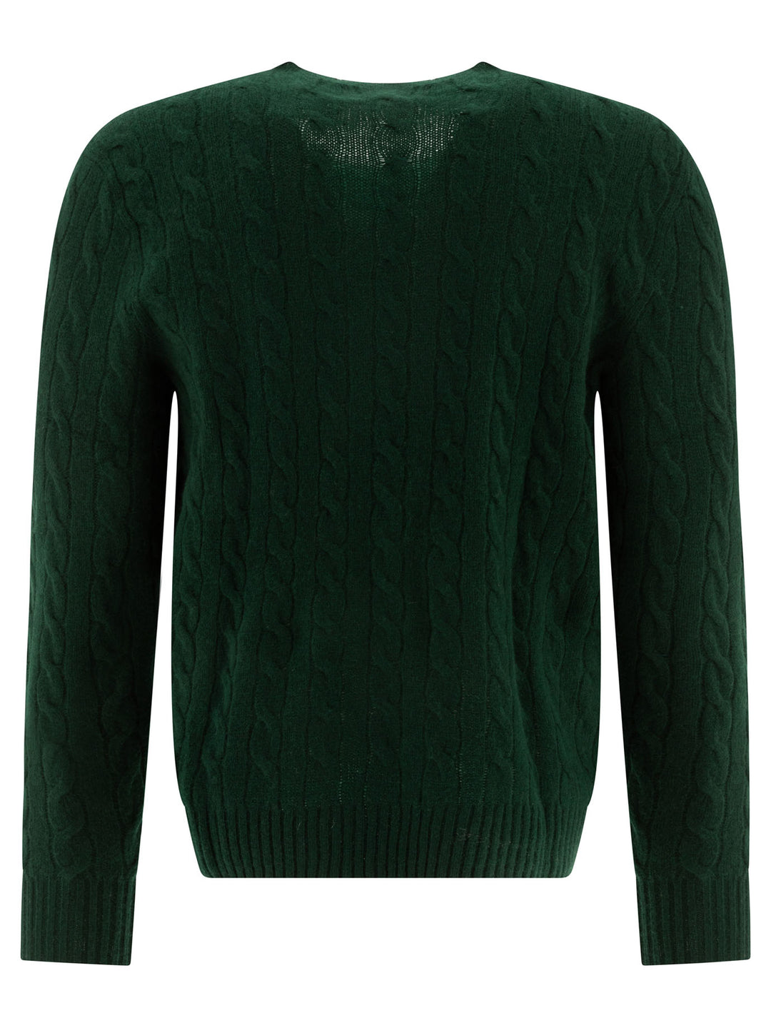 Polo Ralph Lauren Wool And Cashmere Crewneck Sweater With Logo Knitwear - Green | 29a03cfbf320b29d8b2de02212010fe1ae23a59c