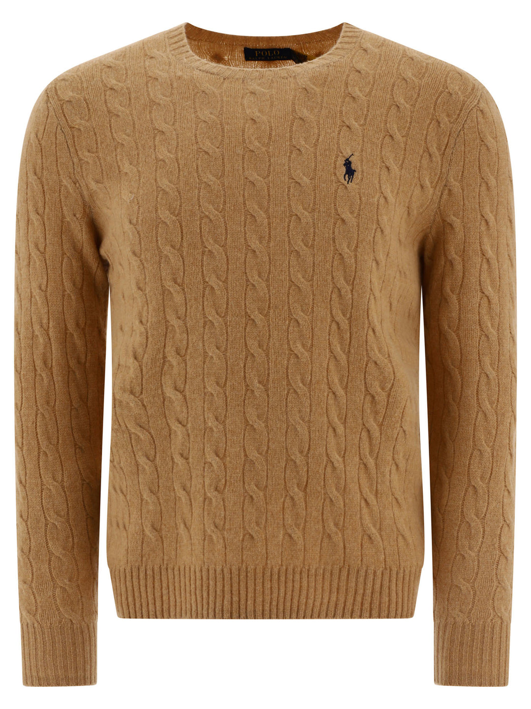 Polo Ralph Lauren Wool And Cashmere Crewneck Sweater With Logo Knitwear - Beige | 83e51d63dace2405870dc49fac4bb059cd84d5ef