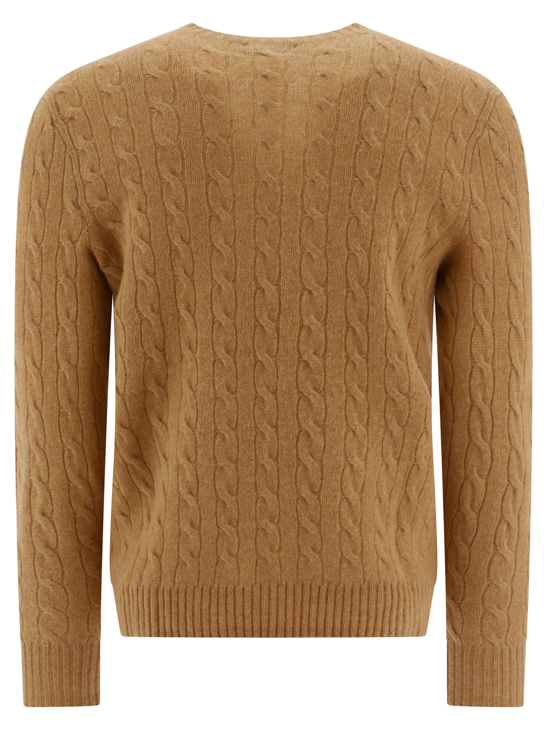 Polo Ralph Lauren Wool And Cashmere Crewneck Sweater With Logo Knitwear - Beige | 9e1f2d183af12aca1a5179d43b2f343e1ea9cafb