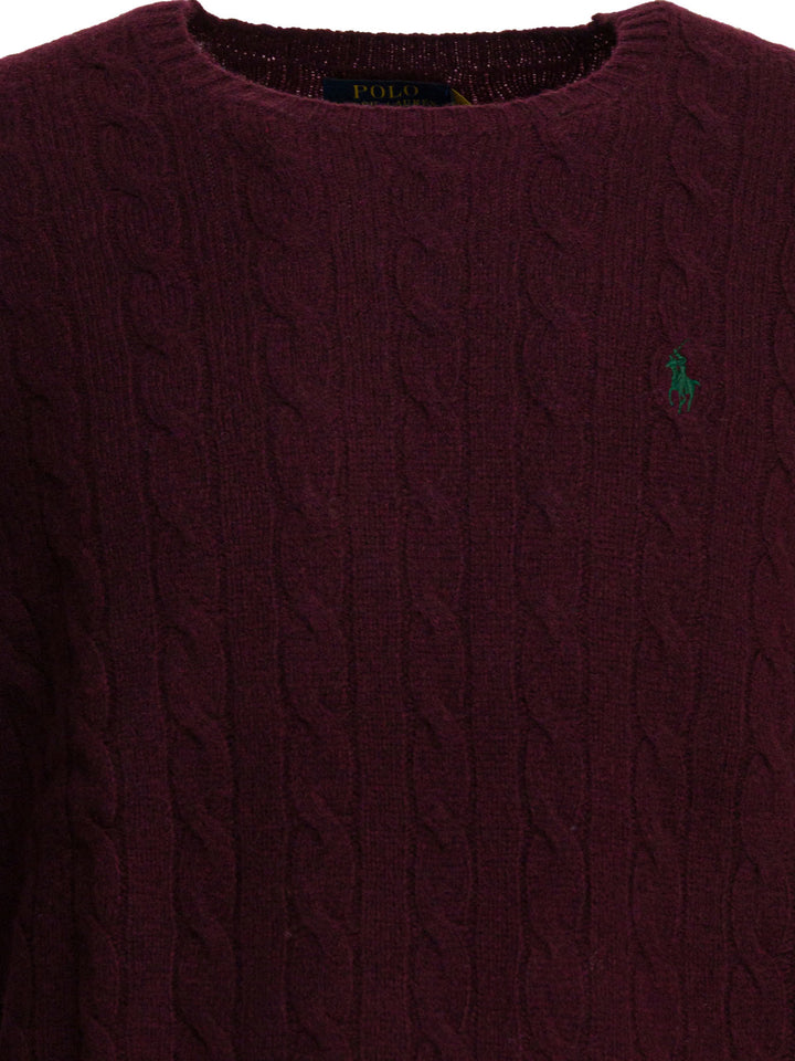 Polo Ralph Lauren Wool And Cashmere Sweater Knitwear - Bordeaux | cccb11565a91eafbc222cee29be43a438f72d531