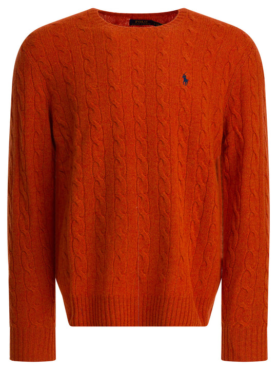 Wool And Cashmere Sweater Knitwear Orange