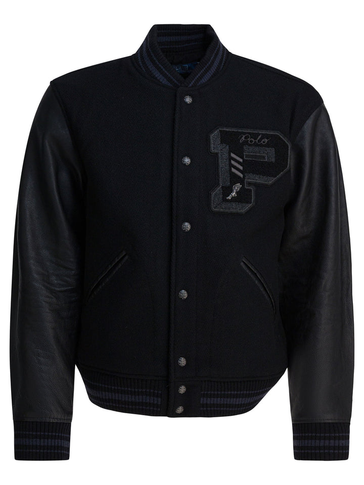 Polo Ralph Lauren Letterman Jackets and Coats - Black | 6ef10ce61de1485a3c1cfbfaba9997bb45fa628b
