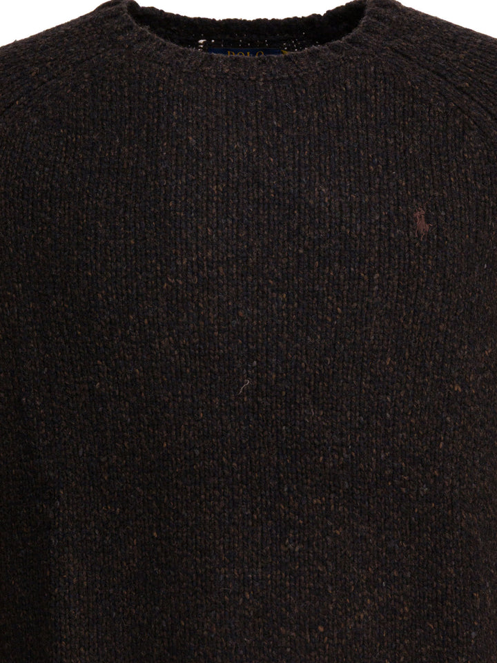 Polo Ralph Lauren Mottled Wool Sweater Knitwear - Grey | cf0fb6e4451d1bfb353a2b3c95118534db693745