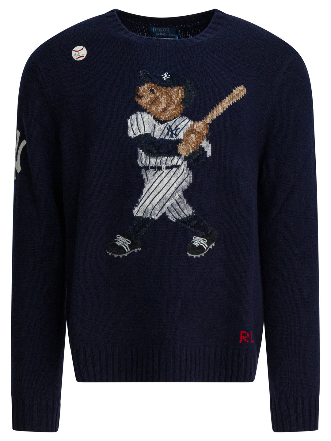 Polo Ralph Lauren Yankees Bear Knitwear - Blue | dc3462a1d436c1b949aa1523837c0fa002e52958