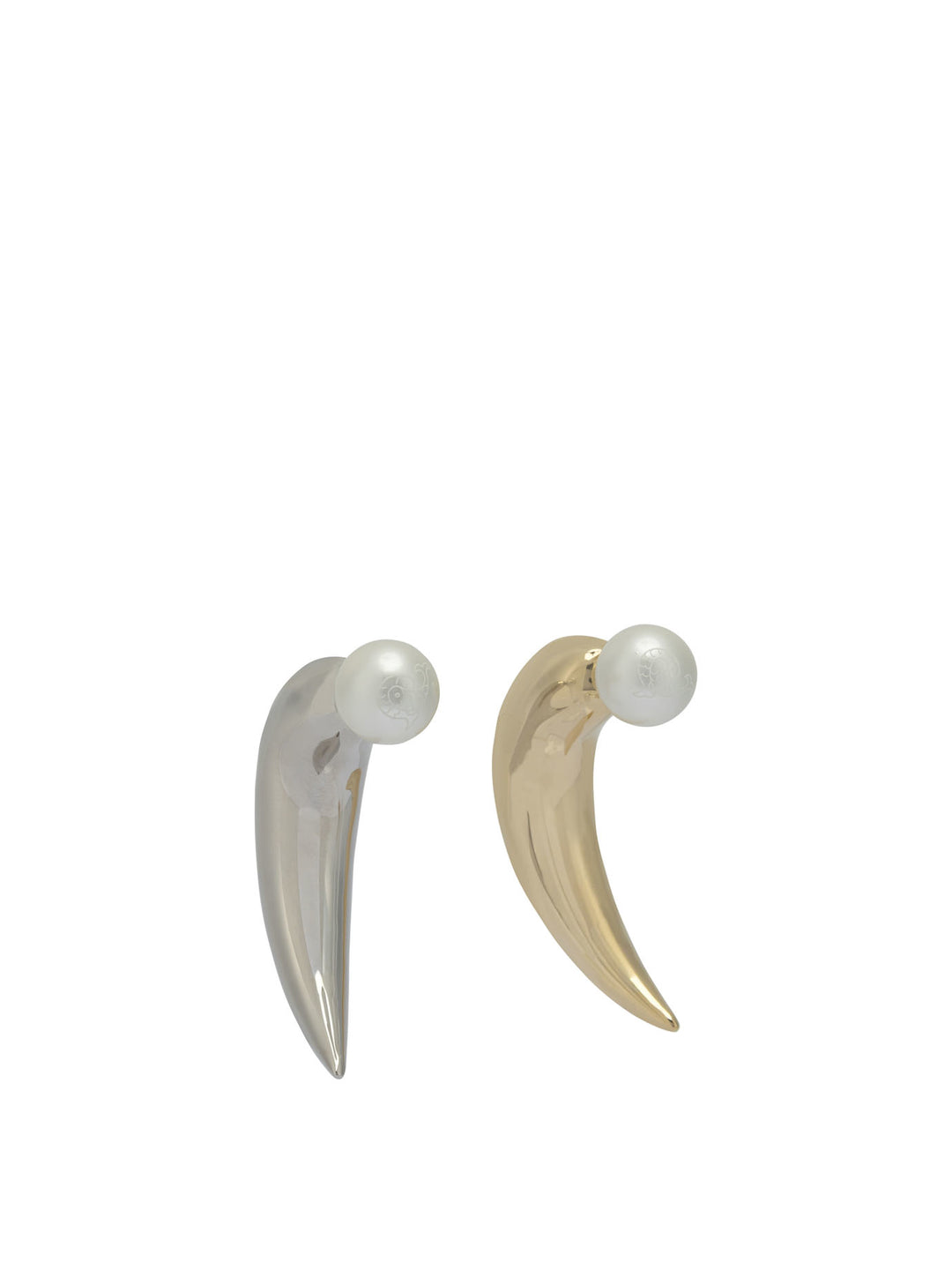 Pucci Horn Earrings With Pearl Jewels - Gold | da7e371161365b6a3967d78d5bac668c67813150