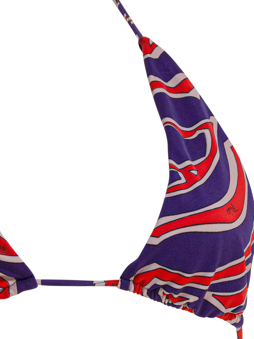Pucci Triangle Bikini Top With Stamba Labirinto Swimwear - Purple | 0685c3e9ebc4a6670cc75f0dc13299d42f83523f