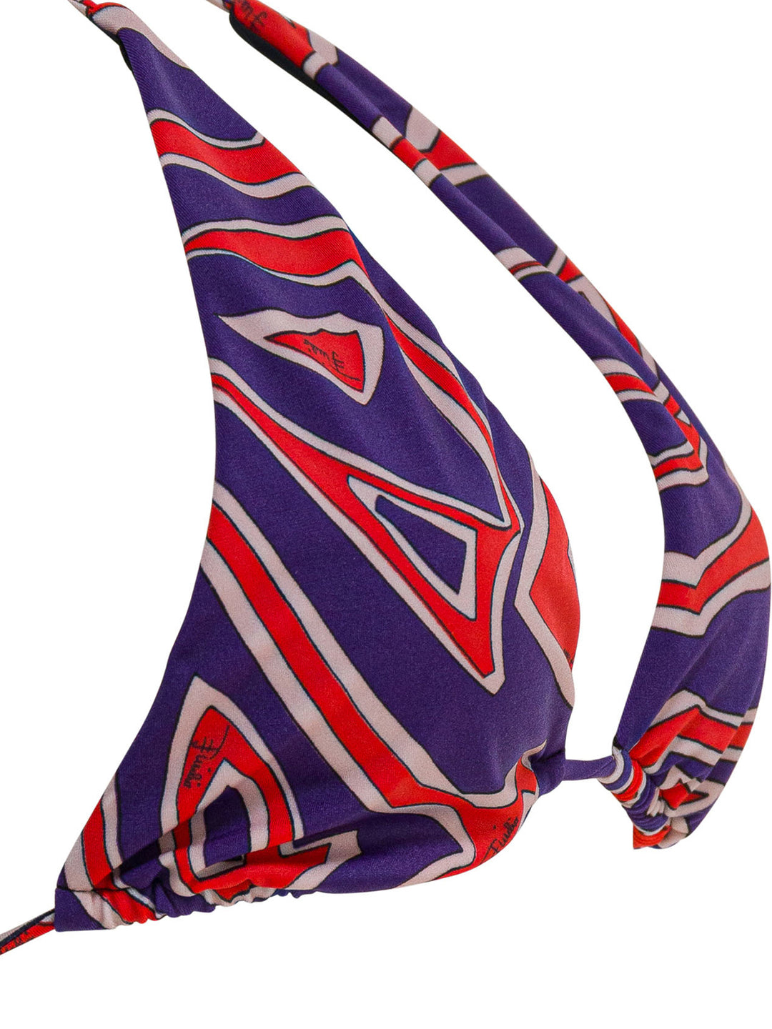 Pucci Triangle Bikini Top With Stamba Labirinto Swimwear - Purple | 9fb731b393aa95c359b530d61856aeb886c68b5d