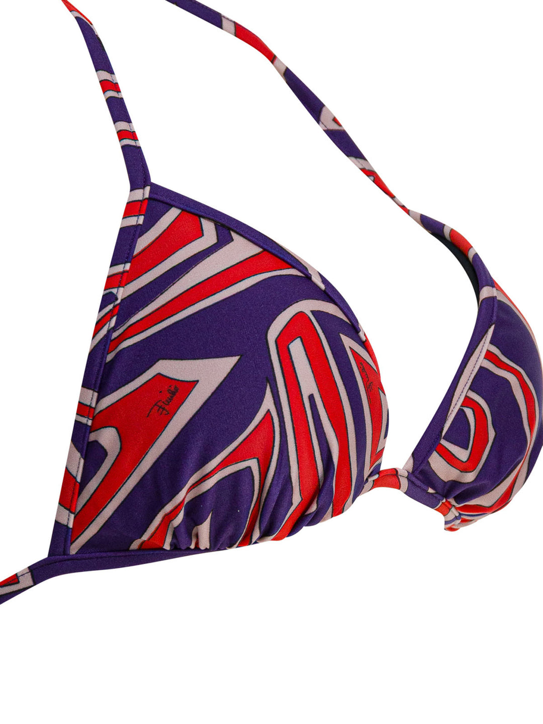 Pucci Labirinto Print Triangle Bikini Top Swimwear - Purple | a13cca0b1c960f9bb8896521a14c7e3e845cce30