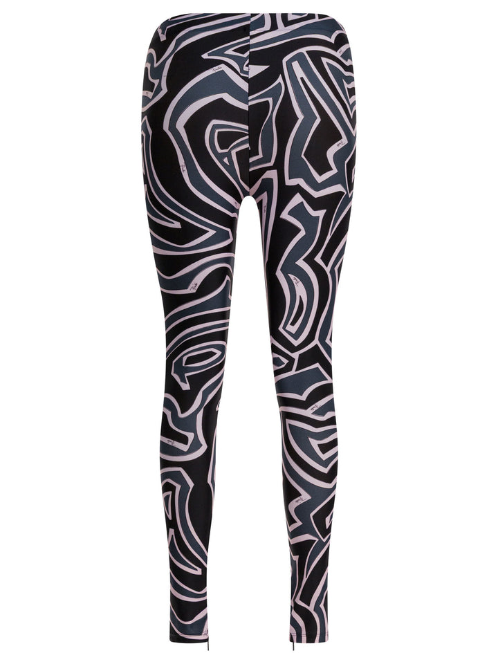Pucci Leggings With Print Trousers - Black | 5c523effd21274e2f5a041bc5c6ff7af435c9c96