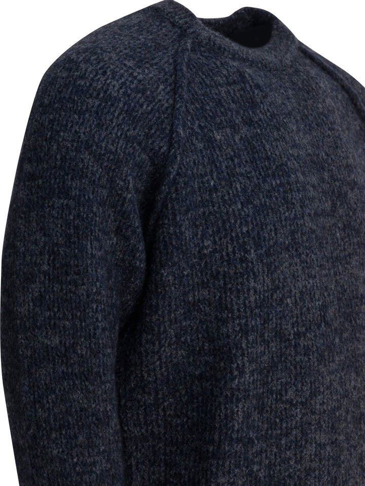 Rakkì Wool Crew Neck Sweater Knitwear - Blue | 565a21436cd611b09e30e224767ceeb5d4d32ad6