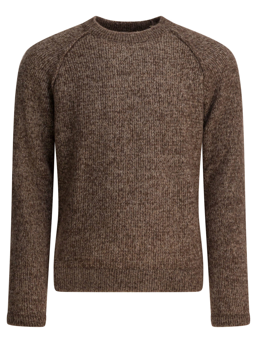 Rakkì Wool Crew Neck Sweater Knitwear - Brown | 42101d4ea5fe1613690b3618eea02aefd936c809