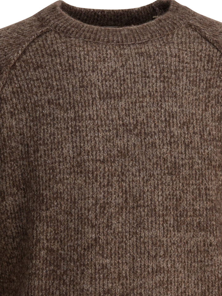 Rakkì Wool Crew Neck Sweater Knitwear - Brown | d21e2277e613b54c649fa3209555552f2a1eaf85