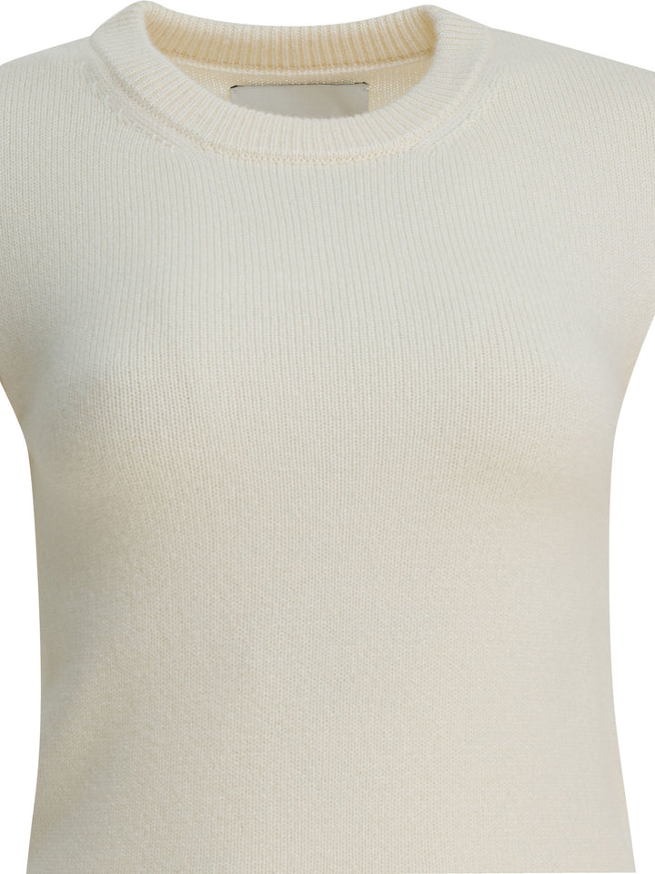 Sa Su Phi Cashmere Sweater Knitwear - White | 7b89b15fa4e33c6d70eeaf6ebb3484b98fb99fbd