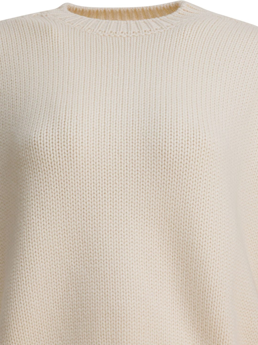 Sa Su Phi Cashmere Crewneck Sweater Knitwear - White | d4825fc4f25ea3cac17afe14bf5ed7427d327295