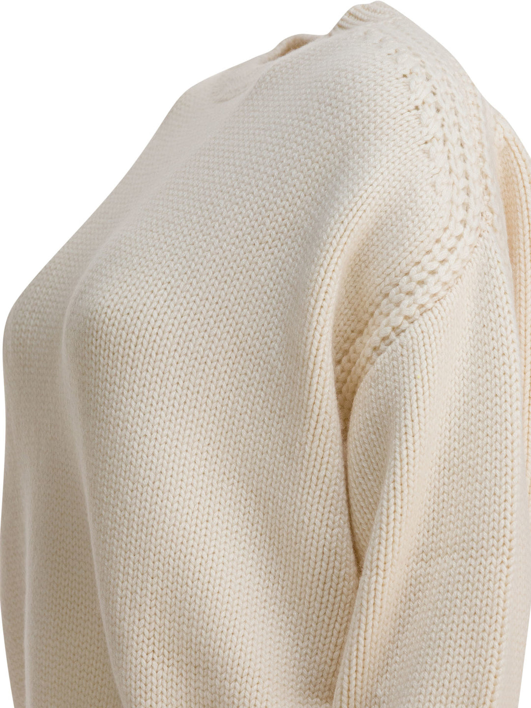 Sa Su Phi Cashmere Crewneck Sweater Knitwear - White | e46e17860851cf0107a720c113761499b1f32e47