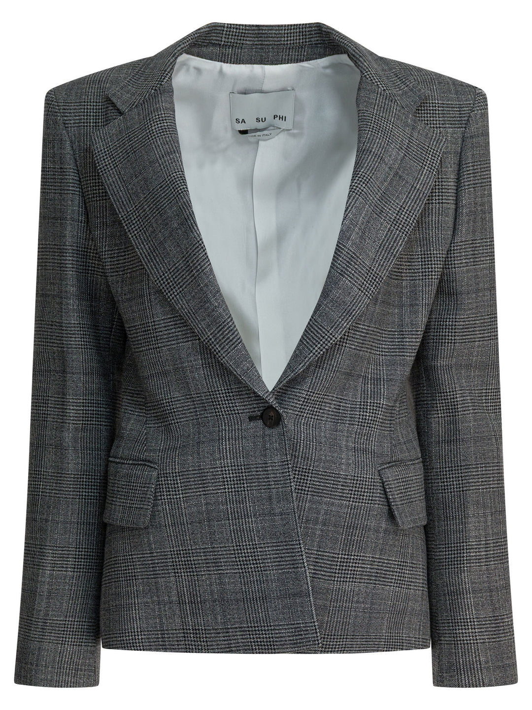 Sa Su Phi Single-Breasted Wool-Blend Blazer Jackets and Coats - Grey | ad835fbfa09a427a6af8ad92078dc8615c174754