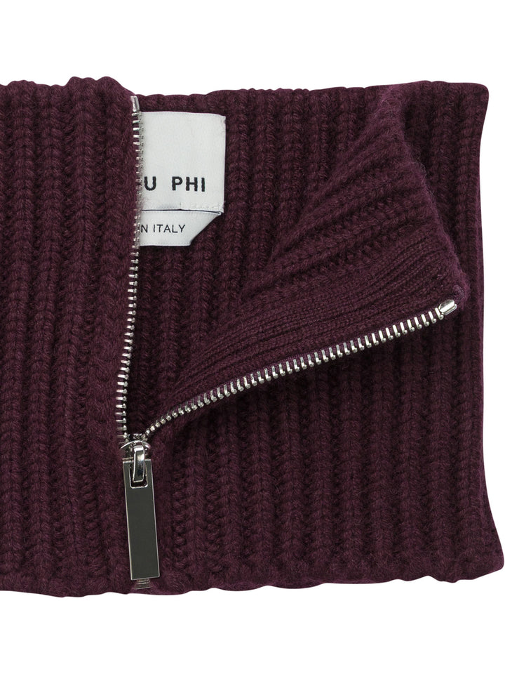 Sa Su Phi Cashmere Zipper Scarf Sciarpe & Foulard - Bordeaux | 20f3add0fbe667c633b5dc966e32864f4cc2845f