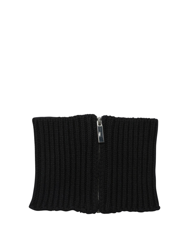 Sa Su Phi Cashmere Zipper Scarf Sciarpe & Foulard - Black | cdce33d3f338112ab488e57ed0f70c7357adf0cb