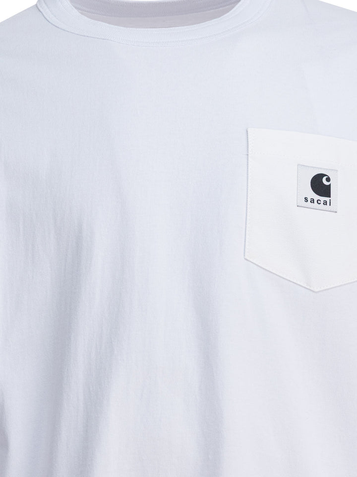 Sacai Sacai X Carhartt Wip T-shirts - White | 49903015772bac2d991b3b6c08925e3a827ec41e