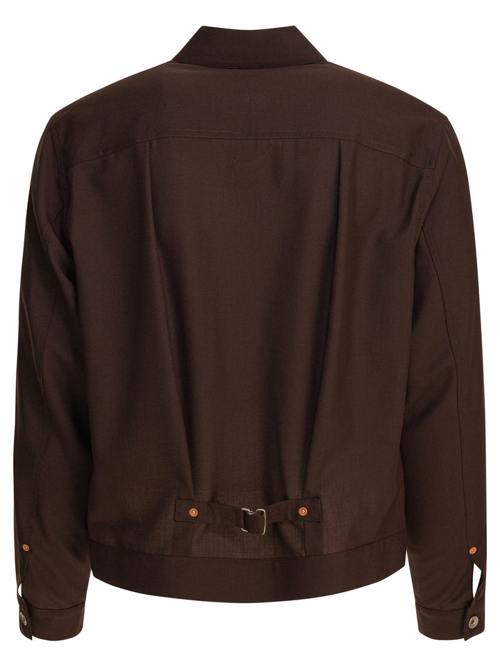 Sacai Suiting Jackets and Coats - Brown | 3758fb7a828da4799b2a0b7b231de6267c8d3cf4