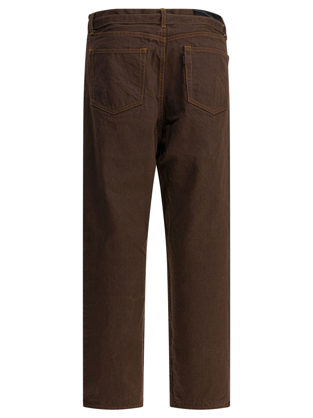 Sacai Relaxed Fit Jeans - Brown | 4db725add14596cabf3d0fee7dbbdf3c35ba5d8c