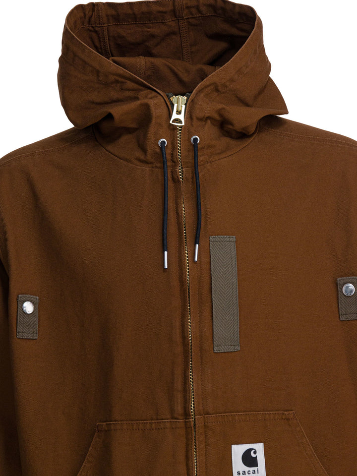 Sacai Sacai X Carhartt Wip Jackets and Coats - Brown | 62a9420eafe8477337015d802b238c796ce5c2ed