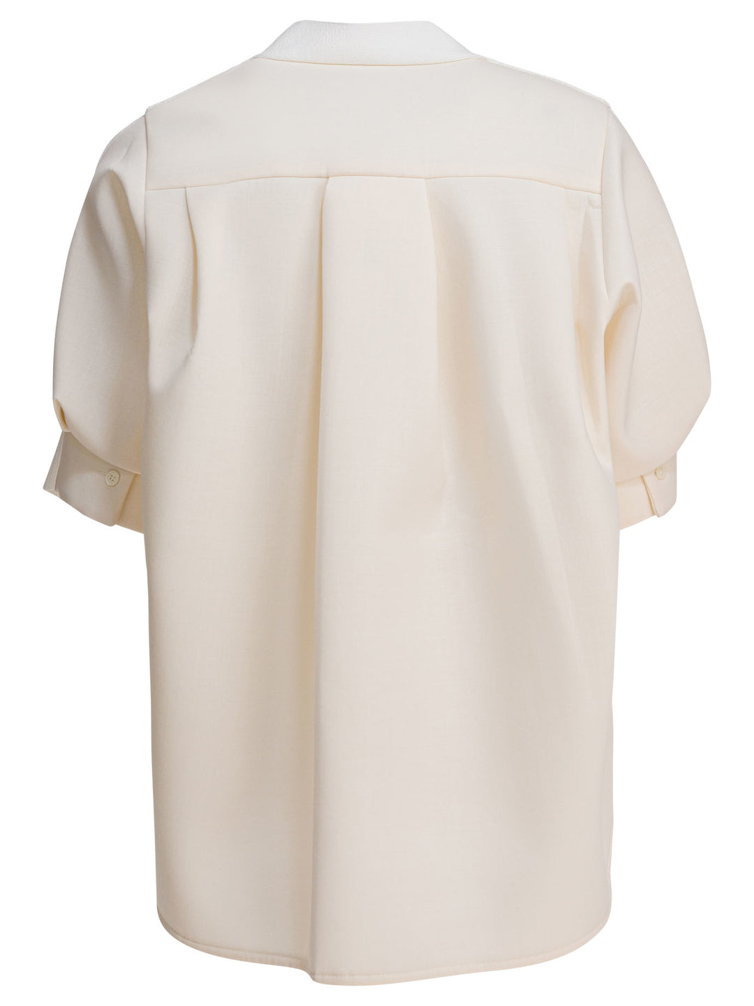 Sacai V-Neck Sweater Knitwear - White | ed617d9777256ea95df1aae15b9e8568f231c9bd