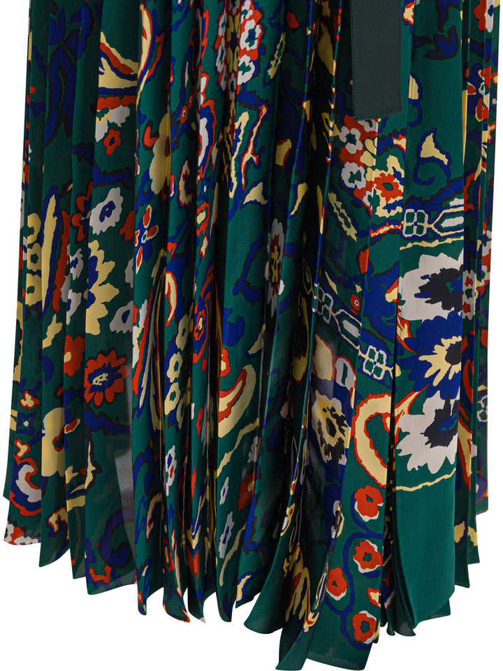 Sacai Floral Print Skirt Skirts - Green | b229ec26cf5bdbb5d5d008bccaa17497a164eab9