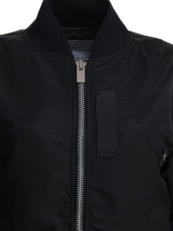 Sacai Nylon Twill Bomber Jacket Jackets and Coats - Black | 1317d7d698f8bdf18be9cad2469446df6f7825cc