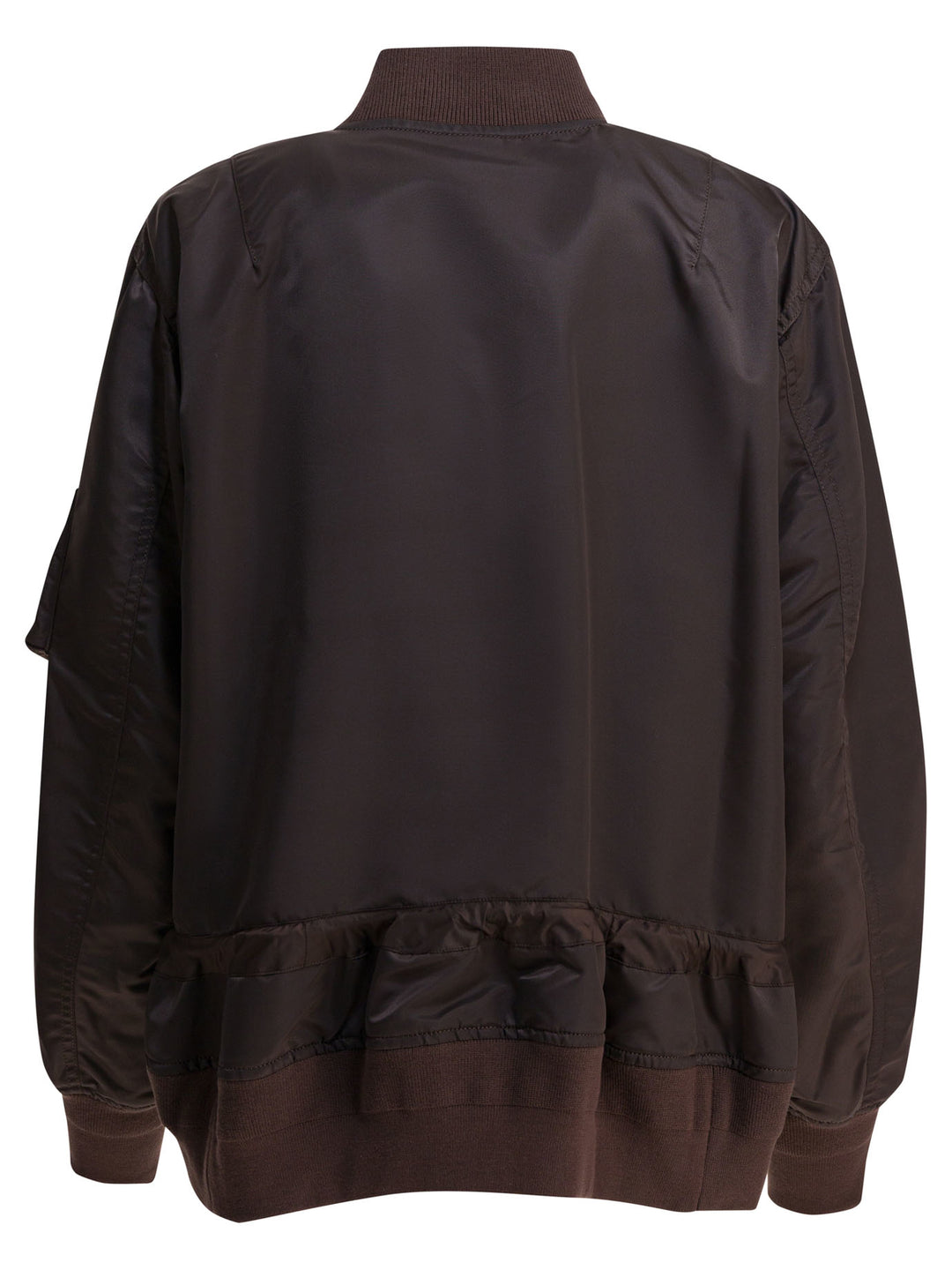 Sacai Nylon Twill Bomber Jacket Jackets and Coats - Brown | f44df30fad80d3bbc290556def72cea2fffa641b