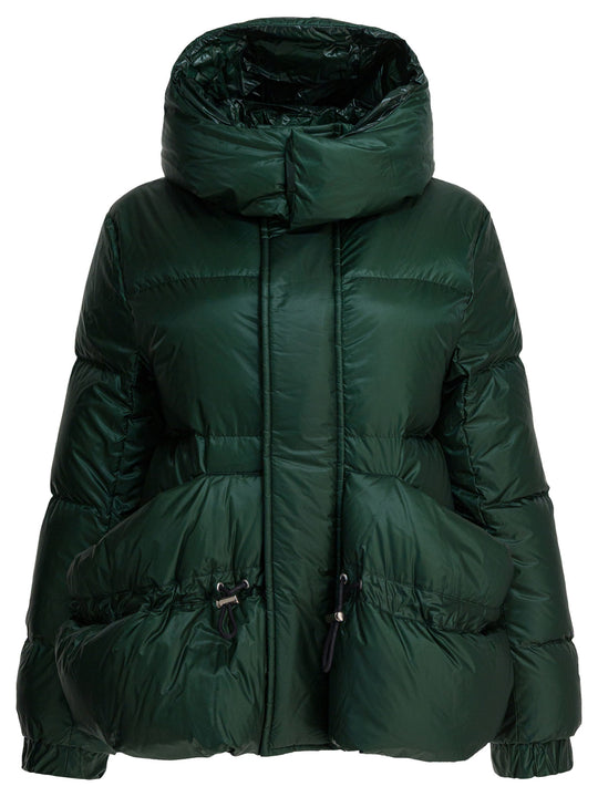 Quilted Nylon Down Jacket Jackets And Coats Green