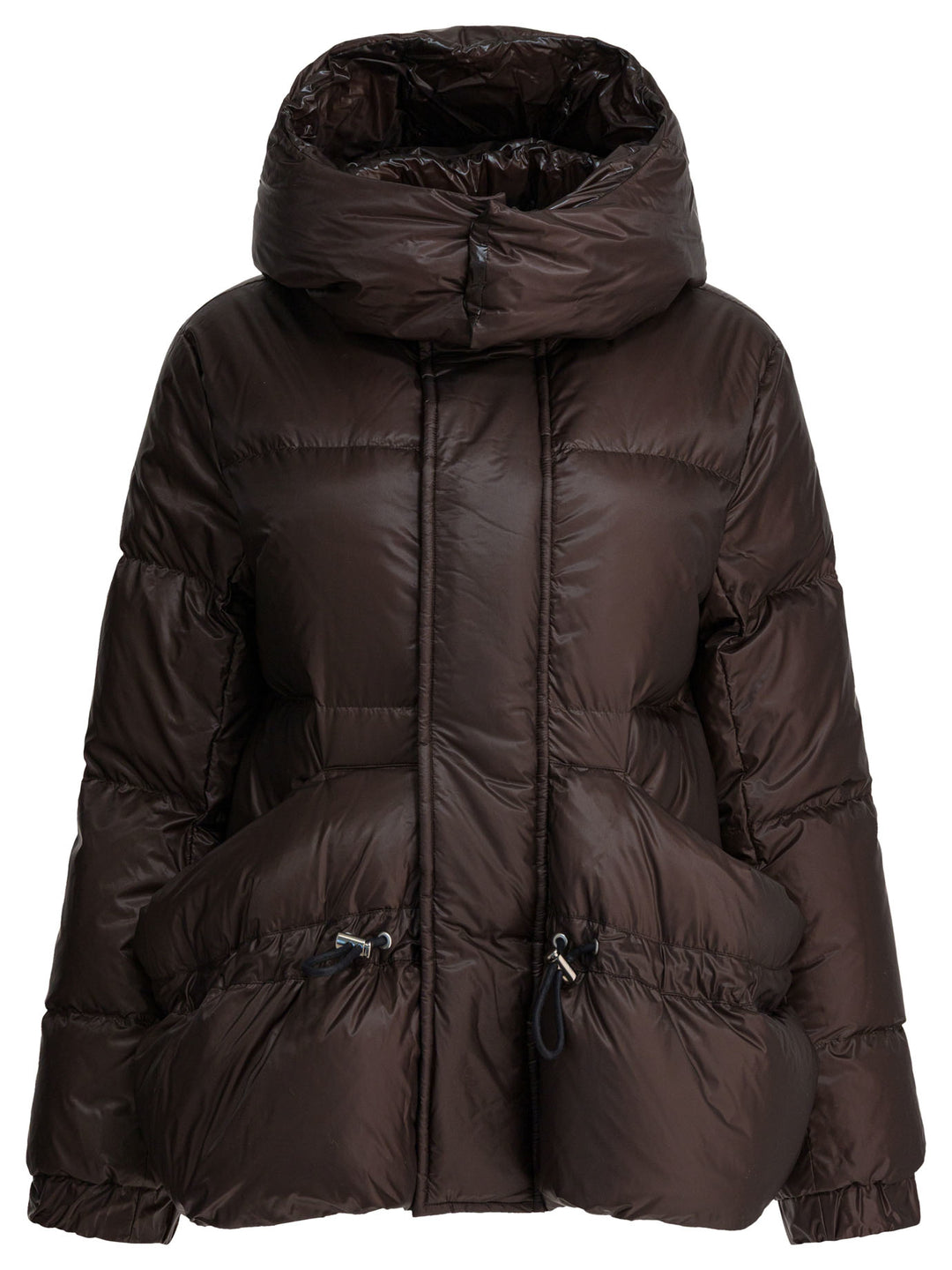 Sacai Quilted Nylon Down Jacket Jackets and Coats - Brown | db3464c33eb9bcb37ffc78e8ab7a080683c84b79