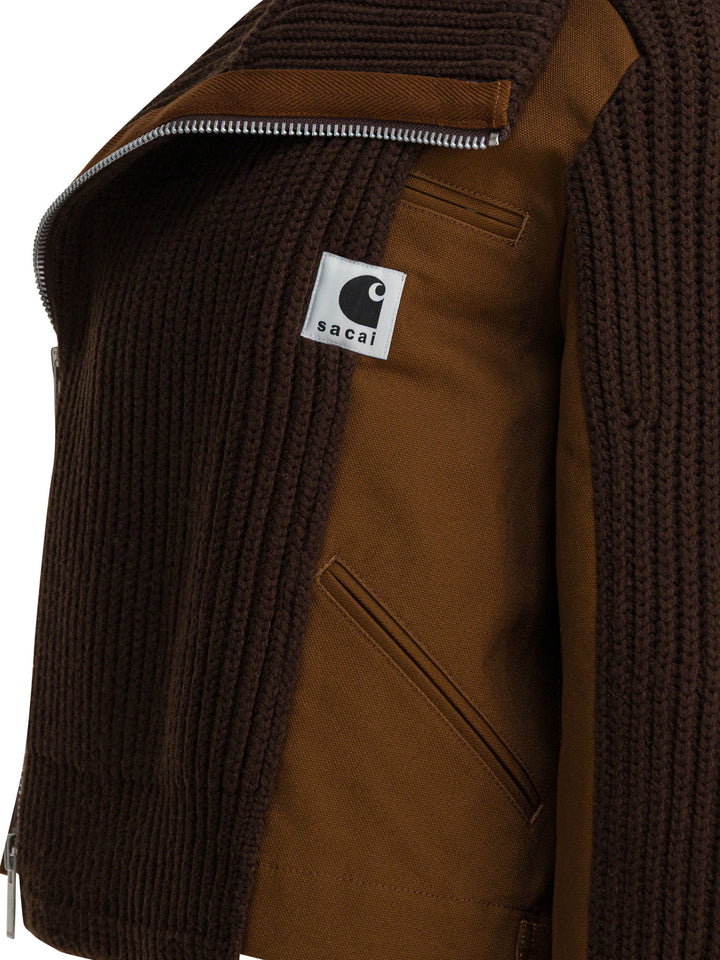 Sacai Jackets & Coats Jackets and Coats - Brown | b7dd6293440b26a20ce89a5b376ccf717909db29