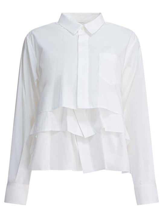 Cotton Popline Shirt Shirts White
