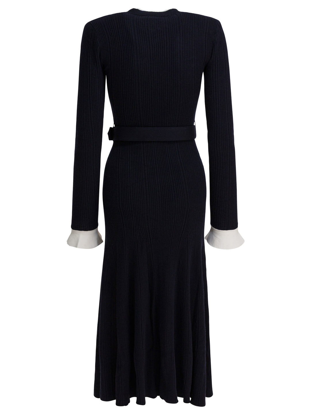 Self-Portrait Viscose Knit Midi Dress Dresses - Blue | 8bf6a849e93fd41dfc0c8aee5edc64e2e7fb5e99