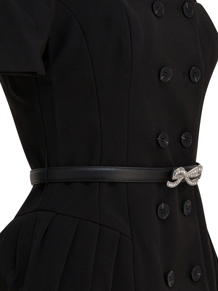 Self-Portrait Short Flared Dress Dresses - Black | e0c31193328c40c5fc48d0a8ff0cc175463fedc2