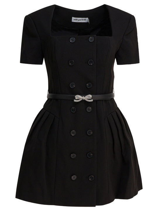 Short Flared Dress Dresses Black